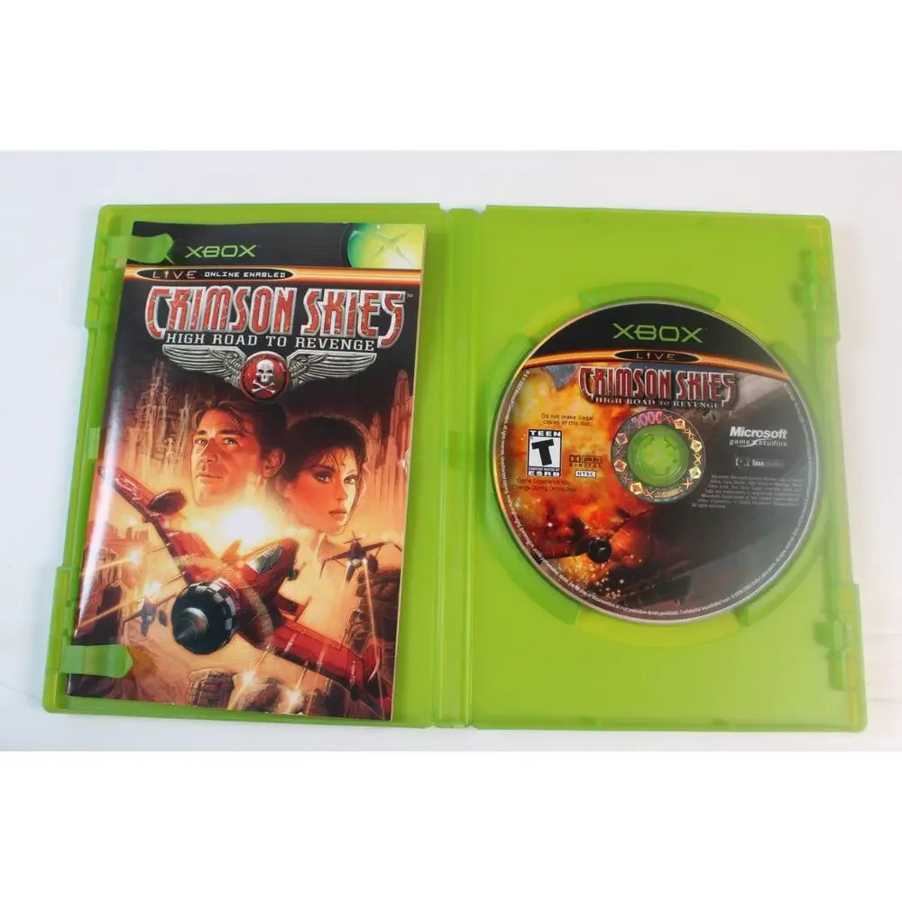 Crimson Skies High Road Revenge (Microsoft Xbox, 2003) Complete, tested